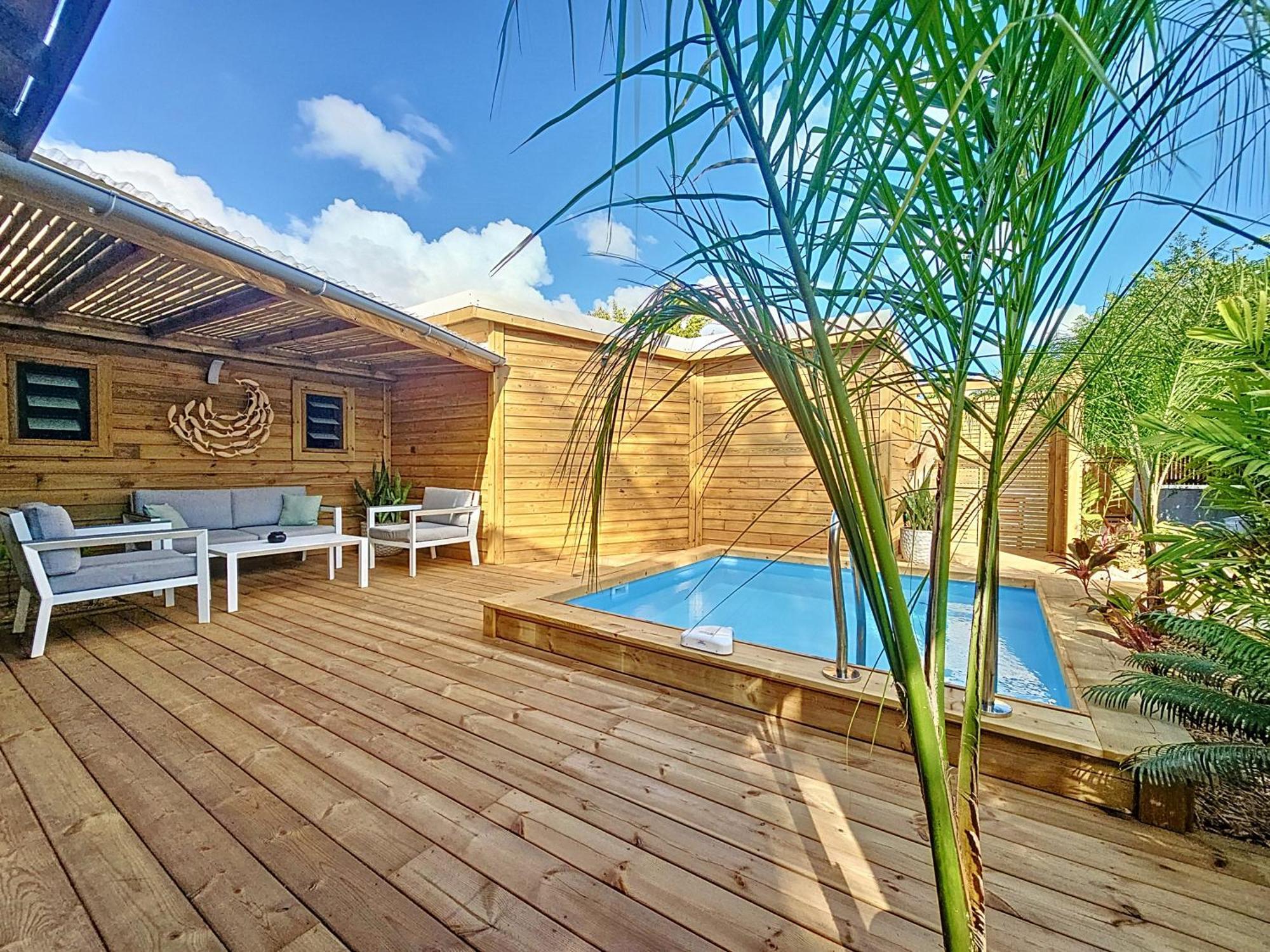 Villa L'Anjou Creole A Sainte Anne En Guadeloupe Avec Piscine Privee Et 2 Chambres Pour 4 Personnes Luaran gambar